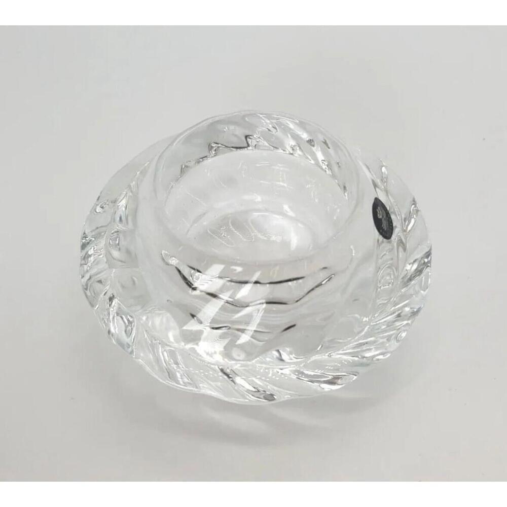 Royal Copenhagen Crystal graduated UFO shaped Votive Candle Holder